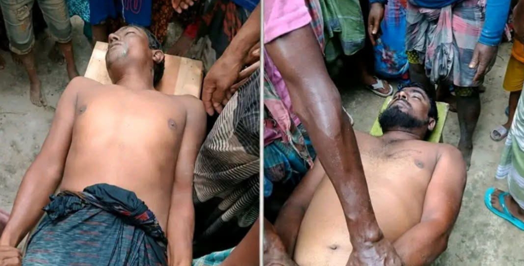 পোরশায় ডোবায় মাছ ধরতে গিয়ে বিদ্যুৎস্পৃষ্টে ২ জনের মর্মান্তিক মৃত্যু