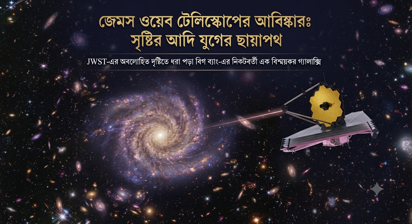 বিশ্ব কাঁপানো আবিষ্কার! জেমস ওয়েব টেলিস্কোপের ক্যামেরায় ধরা পড়ল সৃষ্টির আদি যুগের রহস্যময় ছায়াপথ!