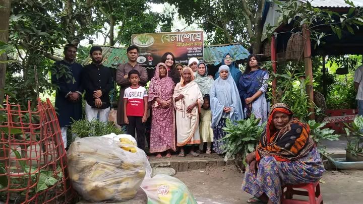 নওগাঁর ‘বেলাশেষে’ অনাথ আশ্রমে জেলা প্রশাসকের পরিদর্শন