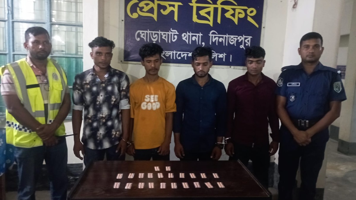দিনমজুরের বেশে মাদকের কারবার, টাপেন্টাডলসহ পুলিশের জালে ৪