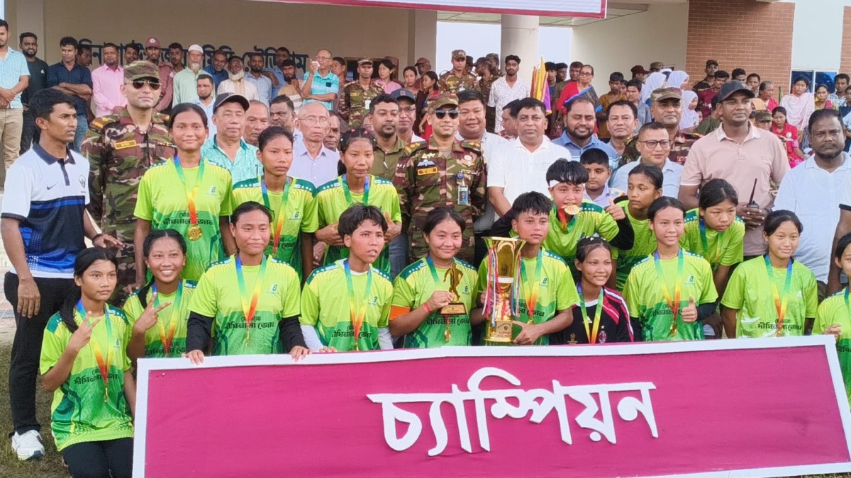 দীঘিনালা জোনের উদ্যোগে সম্প্রতীর ফুটবল টুর্নামেন্টের উদ্বোধন