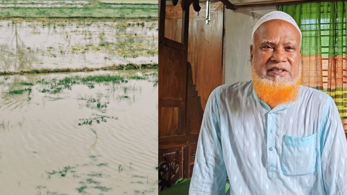 নিজের ক্রয় কৃত জমিতে ফসল ফলাতে পারছেন না সাবেক শিক্ষক মোহাম্মদ আজগর আলী শাহ