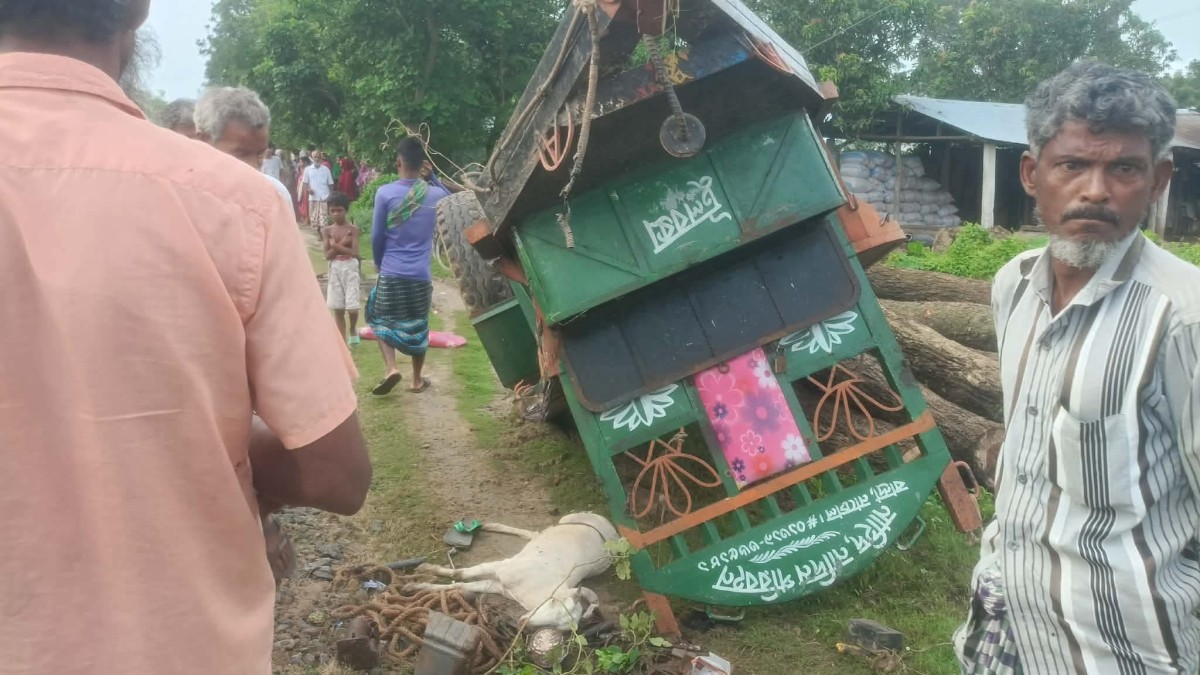 চাঁপাইনবাবগঞ্জের নাচোলে ট্রেনের ধাক্কায় পাওয়ার টিলার চালক নিহত