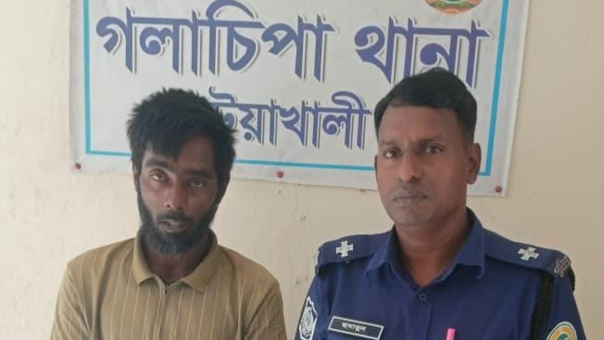 গলাচিপায় গাজা সহ  গ্রেফতার-১।   