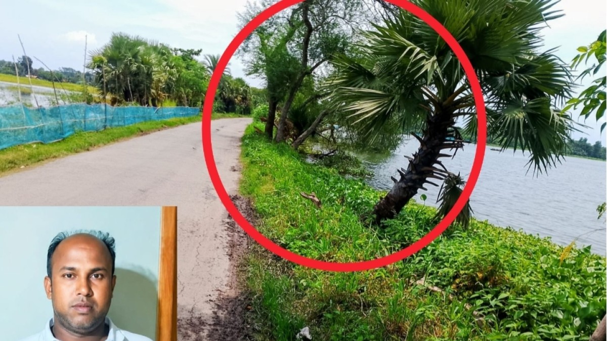 মণিরামপুরে ঘের মালিকের বিরুদ্ধে সড়কের অংশ দখল ও সাংবাদিকের সাথে অসৌজন্য মূলক আচরণের  অভিযোগ।