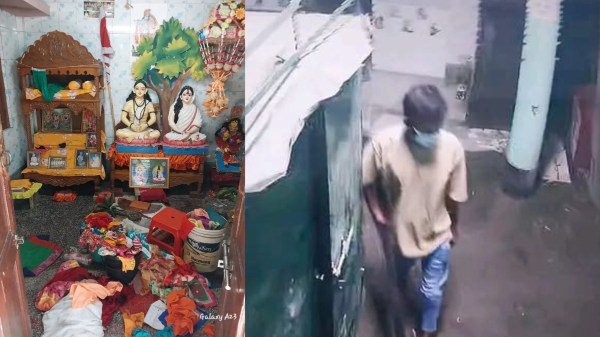 খুলনা দোলখেলা মন্দিরে চুরি সিসিটিভি ফুটেছে দৃশ্যমান চোর এলাকাবাসী অ-সন্তোষ
