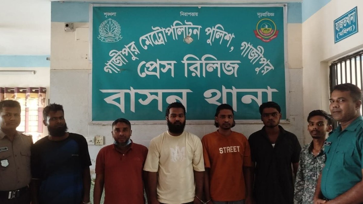 বাসন থানার বিশেষ অভিযানে ৬ জন গ্রেফতার, আদালতে প্রেরণ
