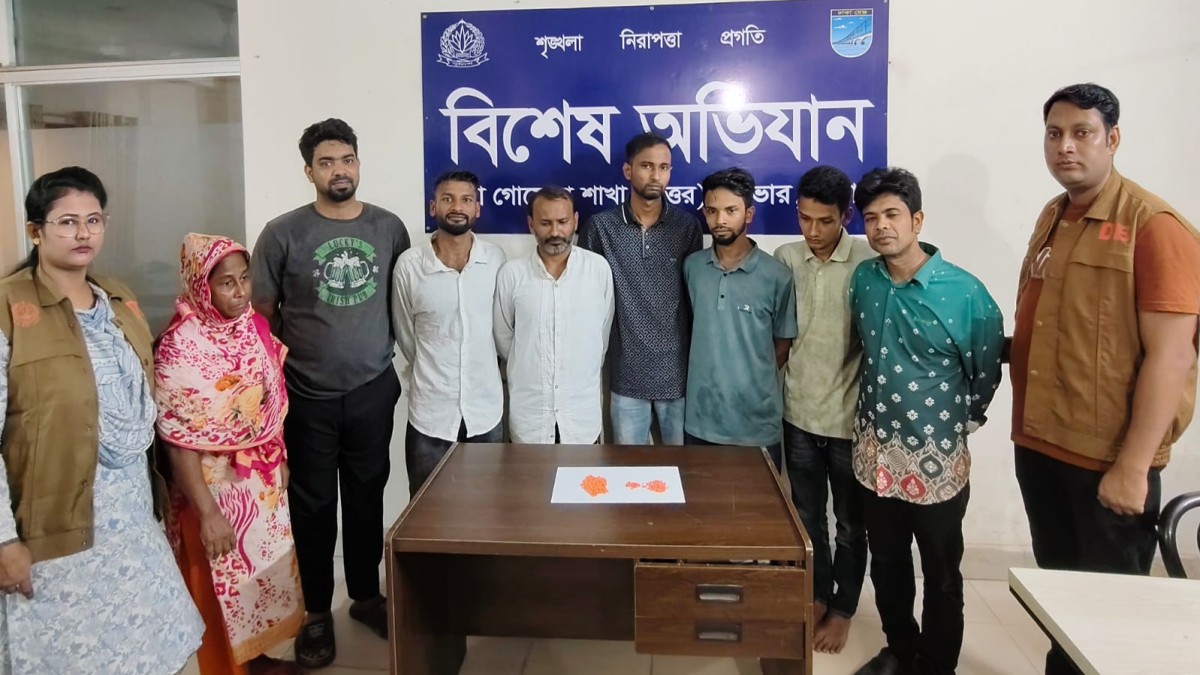 সাভার-ধামরাইয়ে ইয়াবাসহ গ্রেপ্তার ৮