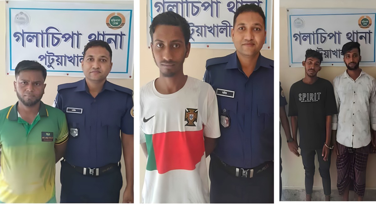 গলাচিপায় পৃথক অভিযানে ইয়াবা ও গাঁজাসহ ৫ জন গ্রেফতার।