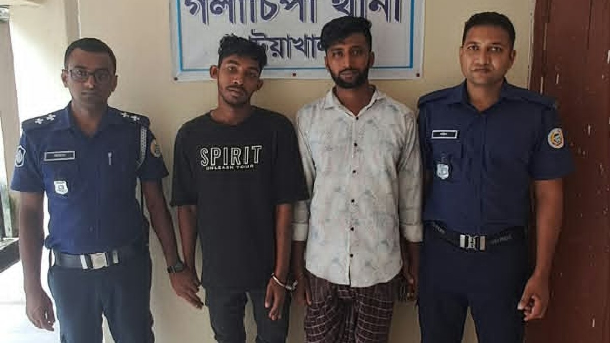 গলাচিপায় ২০ গ্রাম গাঁজাসহ গ্রেপ্তার ২: পুলিশি অভিযানে আটক হৃদয় ও আমিনুর