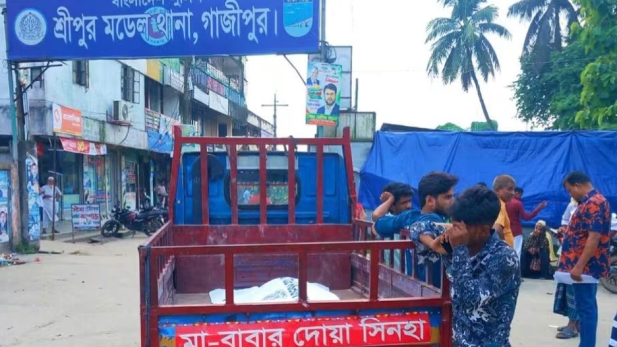 শ্রীপুরে ভাড়া বাসা থেকে নারীর মরদেহ উদ্ধার, স্বামী পলাতক