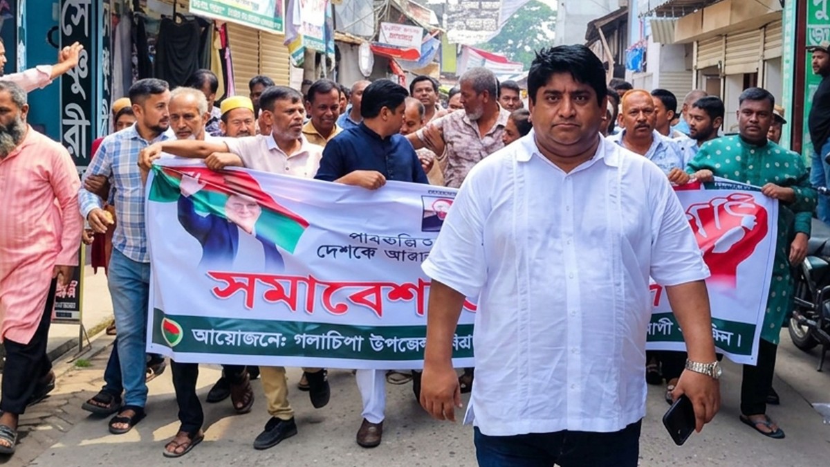 গলাচিপায় বিএনপির সমাবেশ ও বিক্ষোভ মিছিল