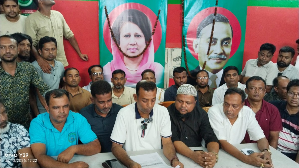 এমপি মিল্টনের বিরুদ্ধে অপপ্রচারের অভিযোগে শাজাহানপুরে যুবদলের সংবাদ সম্মেলন