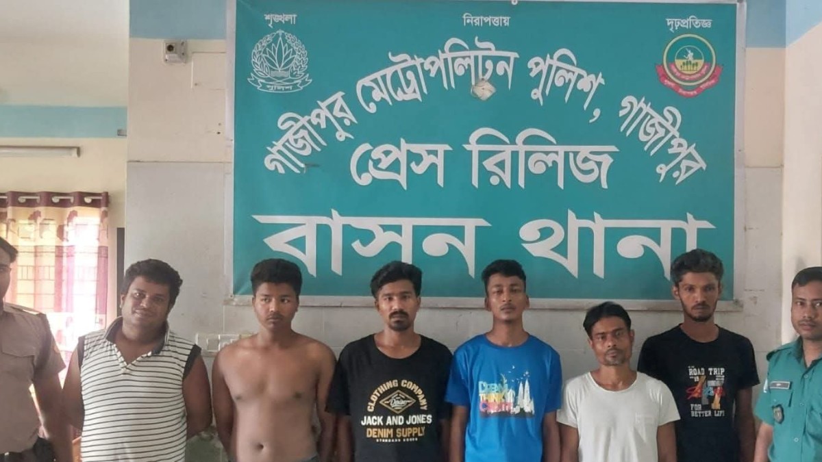 বাসন থানার বিশেষ অভিযানে ৬ জন গ্রেফতার, আদালতে প্রেরণ