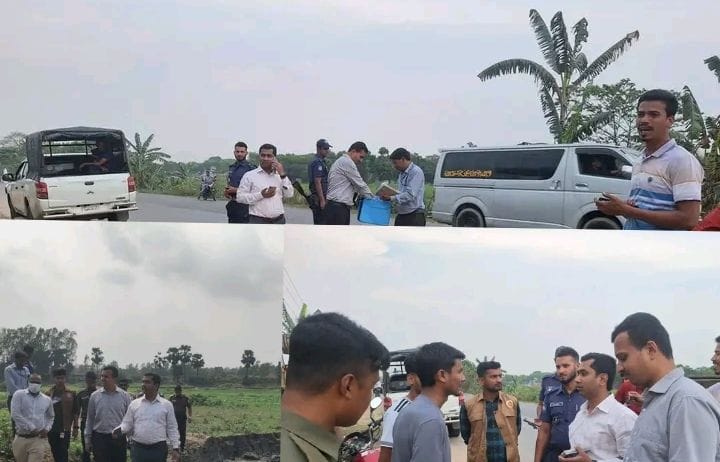 যাত্রীদের নির্বিঘ্নে যাতায়াত নিশ্চিত করতে মনোহরদীতে মোবাইল কোর্ট